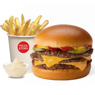 Meniu Triplu Cheeeseburger Story