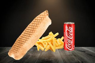 Rollo małe,frytki,Coca Cola 330 ml