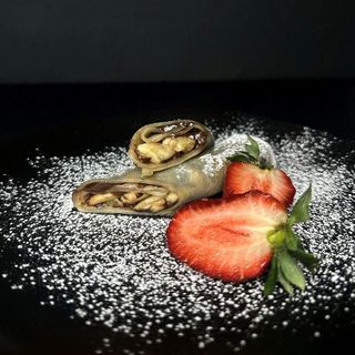 Млинці з нутеллою та бананом