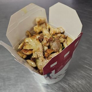 spaguetti pollo curry 