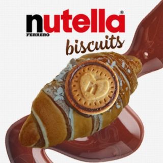 Cornetto ischitano con Nutella e biscuits