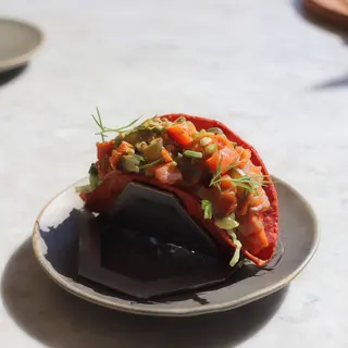 CRUNCHY SALMON TACO