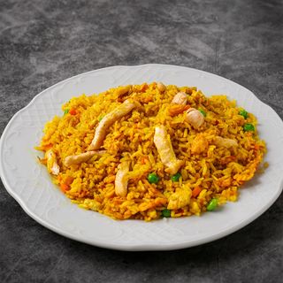 Arroz Frito con Pollo y Curry