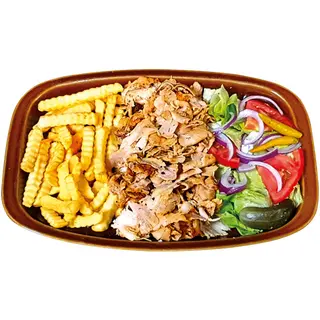 Menú Plato Kebab Con Patatas