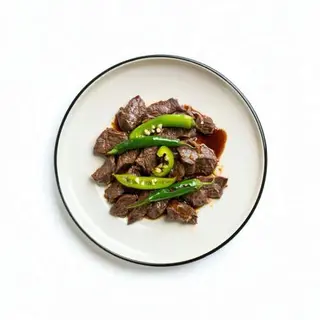 Ternera Con Pimiento Verde