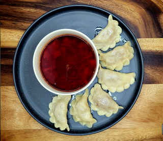 Zestaw zupa i pierogi