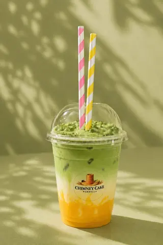Iced Matcha Latte De Mango 250 Ml.
