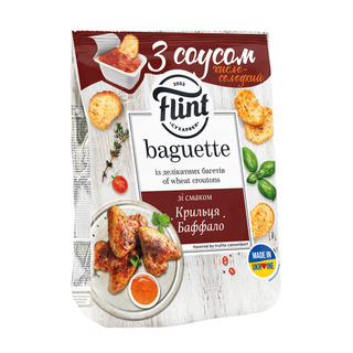 Сухарі Flint Багет Крильця Баффалло З Соусом 55г
