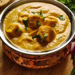 Shahi baingan + arroz basmati 