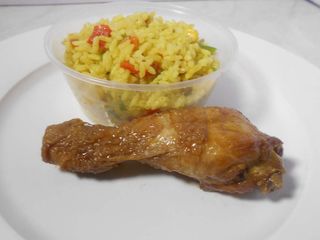 Small Value Munch - Fried Rice & Chicken in Stew