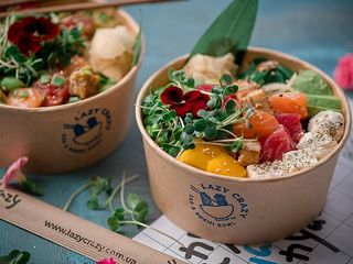 Ліниві суші зі смаженим рисом З Лососем панко