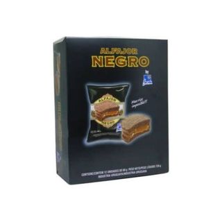 Caja Alfajores Punta Ballena x 12 Negro