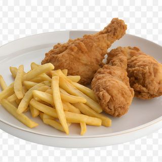 Menú ×2 +6uds pollo rebozado+ 2 patatas+2bebidas