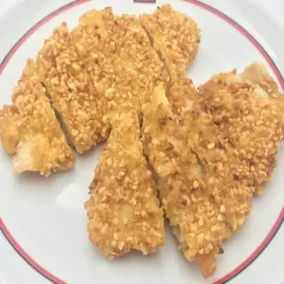 Pollo Frito Almendrado