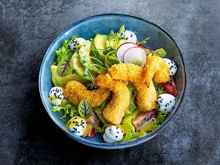 Салат з креветками панко (0.250g)