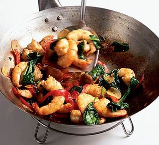 Prawn Spinach