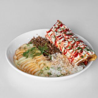 Бризоль со сложным гарниром