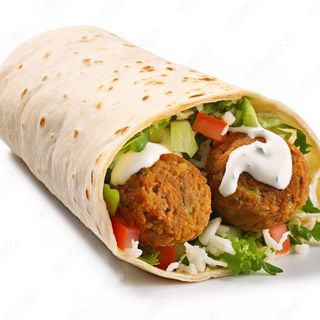 153A  Menú Durum falafel