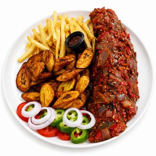 Catfish Barbeque With Plantain
