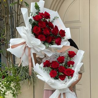 Buchet 11 trandafiri rosii