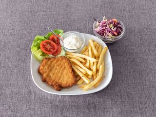 Meniu cu șnitel de pui