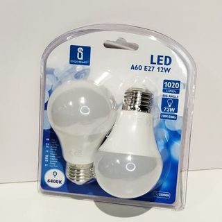 2 Bombillas E27 Fria 73W Led