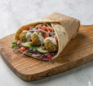 Piada falafel