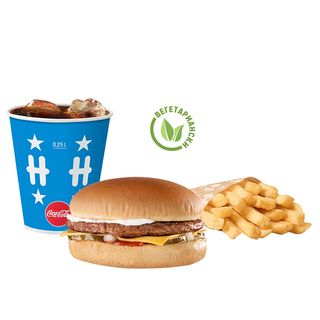 VEKE Чийзбургер меню