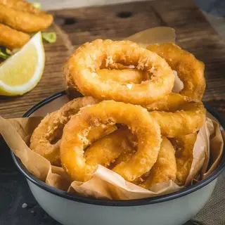 Calamares frescos fritos