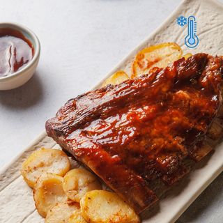 Costillar ibérico a la barbacoa