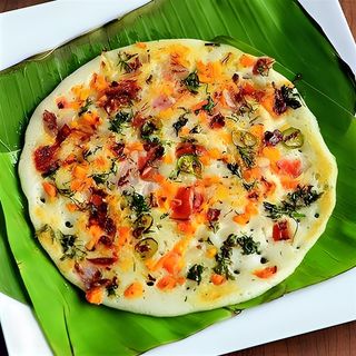 Tomato, Onion & Chilli Uthappam (V)