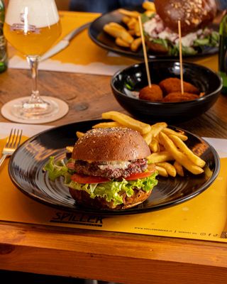 Blue cheese burger
