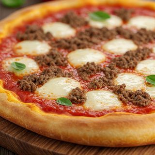 Pizza Bolonhesa carne 100% nacional  e qualidade
