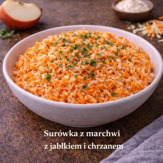 Surówka z marchwi z jabłkiem i chrzanem