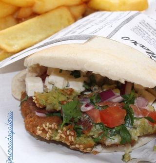 Pita de falafel