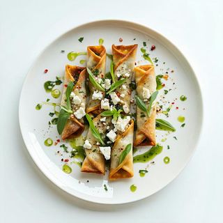 flautini di feta ed erbette