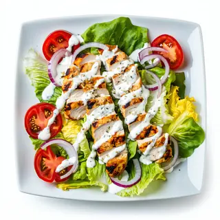 Ensalada Mediterránea Con Pollo