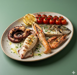 Misto di pesce alla brace