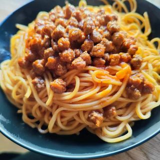 Chitarra alla teramana con polpettine