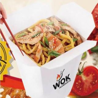 Box menú con fideos de arroz