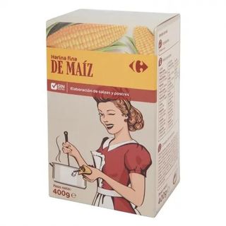 Harina de Maiz Fina sin Gluten Carrefour 400 Gr.