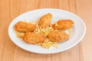 Croquetas De Pollo Con Patatas Paja