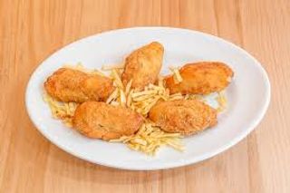 Croquetas De Pollo Con Patatas Paja