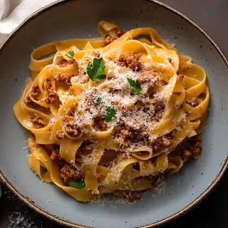 Tagliatelles Viande Hachée