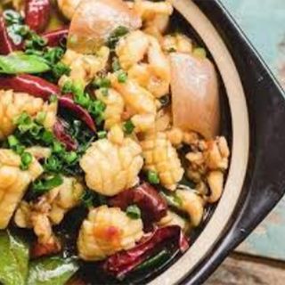 185. Sartén De Calamares Y Verduras Mistas