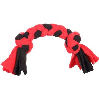 FLAMINGO Igračka za pse Aporter Womas, od kanapa, Crn/Crveni 