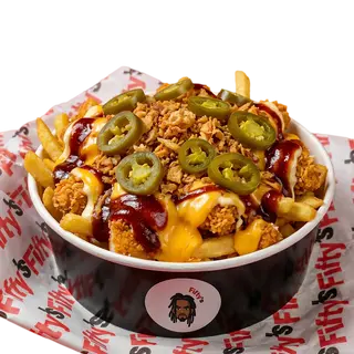 Loaded crispy jalapeno fries