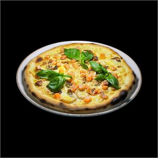 Seafood pizza