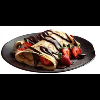 Super creps con 2 sirope y topping de kinder bueno