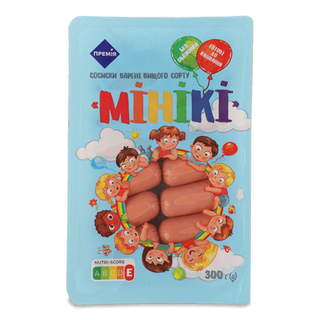 Сосиски «Премія» «Мінікі» вищого ґатунку (300г)
